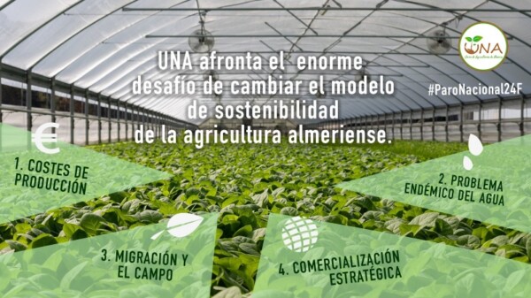 Paro nacional 24 de febrero: la agricultura almeriense necesita un cambio en el modelo de sostenibilidad